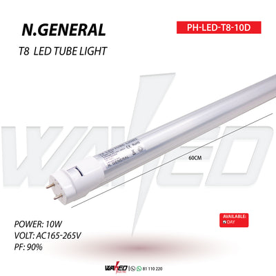 LED T8 - 10W - N.GENERAL