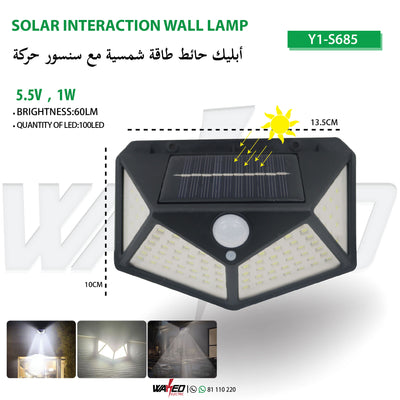 Solar Interaction Wall Lamp - 5.5V-1A