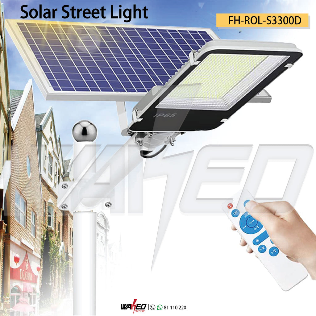LED Solar Light Outdoor Remote Control - 300Watt - IP65