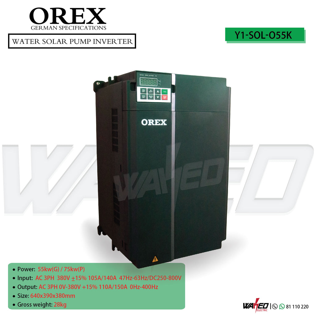 Water Solar Pump Inverter - 55KW - OREX