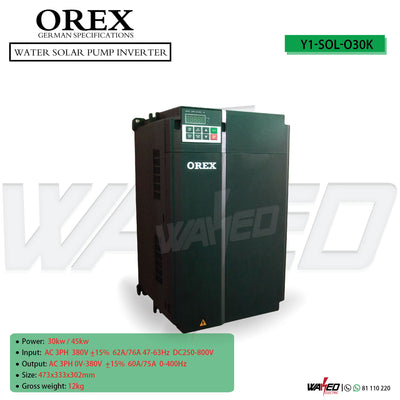 Water Solar Pump Inverter - 30KW - OREX