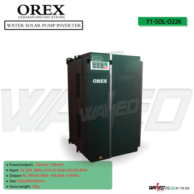 Water Solar Pump Inverter - 22KW - OREX