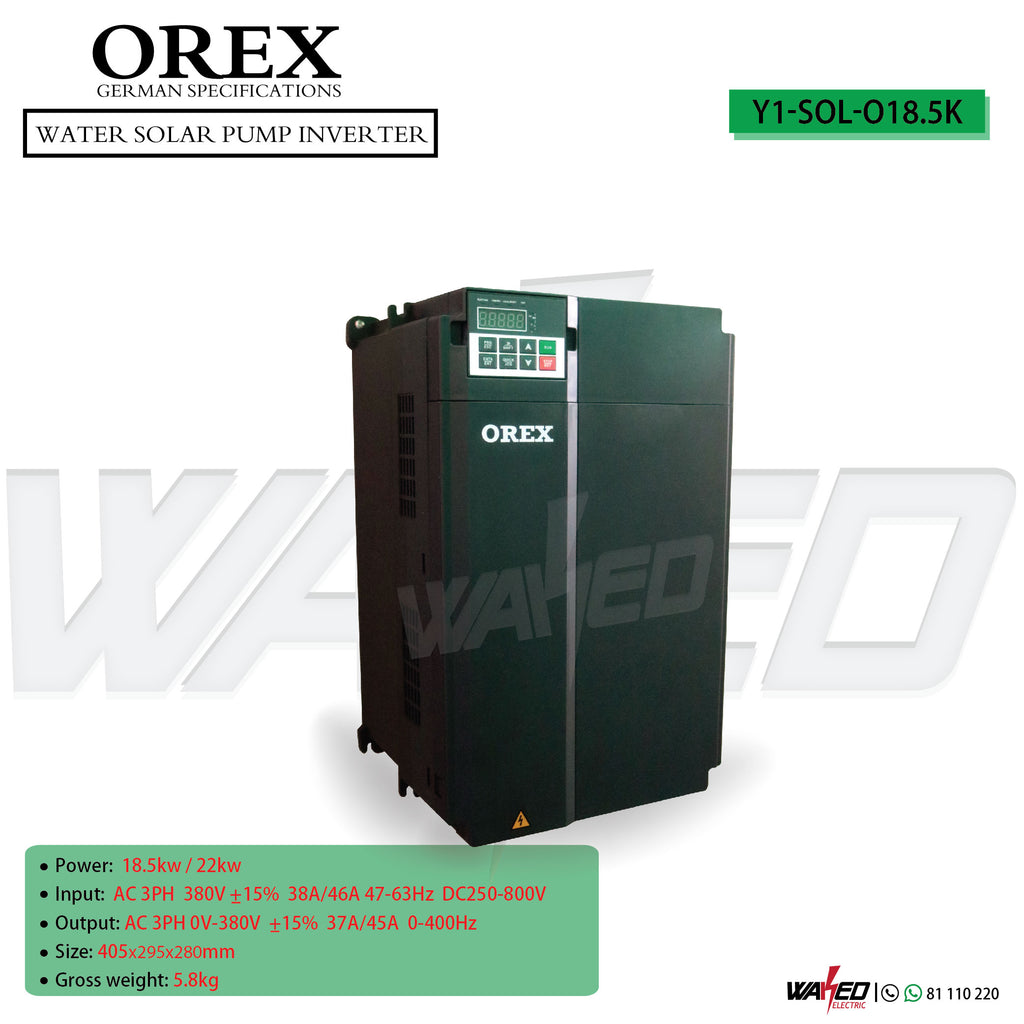 Water Solar Pump Inverter - 18.5KW - OREX