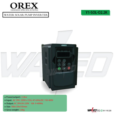 Water Solar Pump Inverter - 2.2KW - OREX