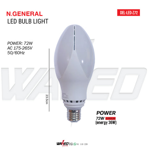 Led Gaz Lamp - 72w