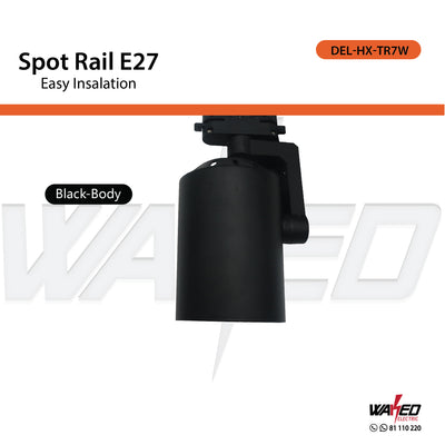 Rail Spot Light - E27 - Black - N.General