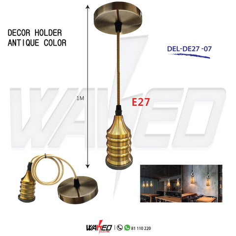 Holder-E27 - Antique Gold