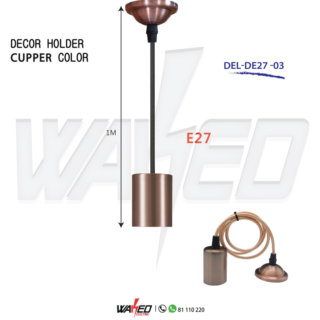 Holder-E27 - Copper